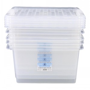 TML Clear Plastic Storage Box & Lid Size 08 (35 Litre)